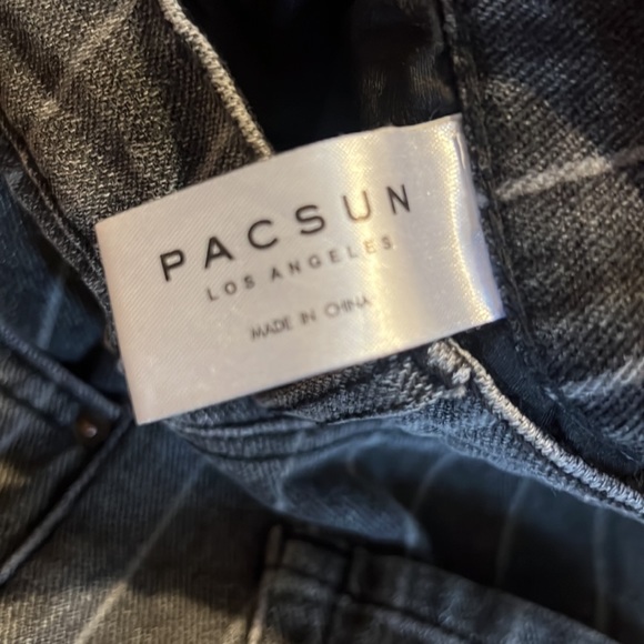 💥HP🎉PAC•SUN• Mom Jean- High Waist-Pin Stripe size 29 EUC! - Picture 15 of 16